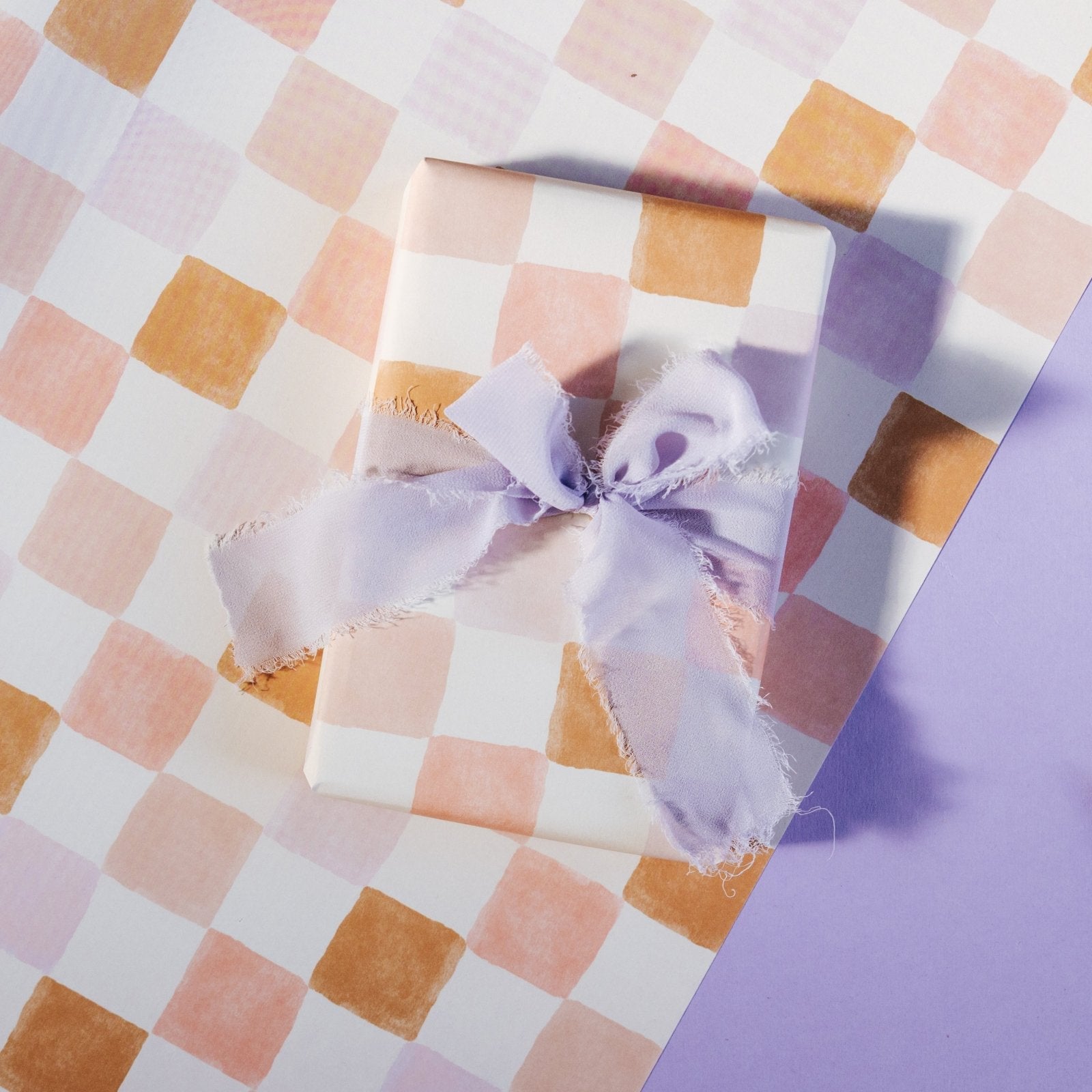 Pastel Chequerboard Wrapping Paper - I am Nat Ltd - Gift Wrap