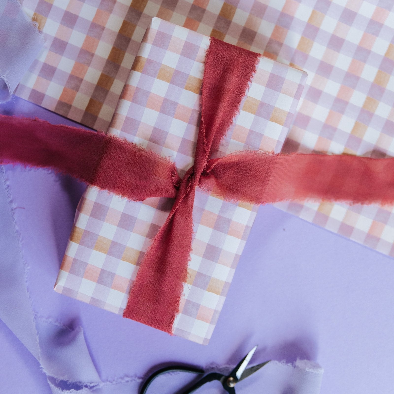 Pastel Gingham Gift Wrapping Paper - I am Nat Ltd - Gift Wrap