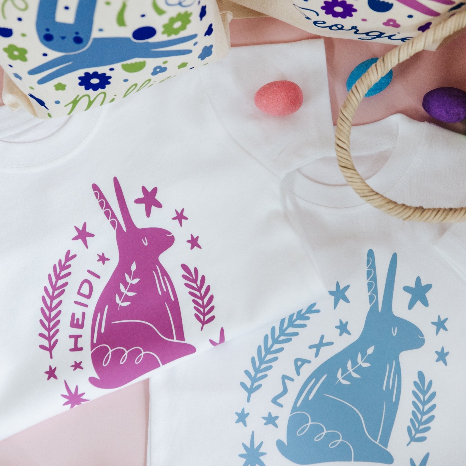 Personalised Bunny Children's T-Shirt - I am Nat Ltd - Children's T-Shirt