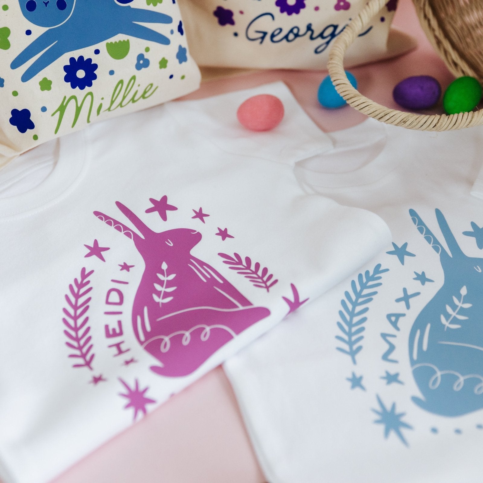 Personalised Bunny Children's T-Shirt - I am Nat Ltd - Children's T-Shirt