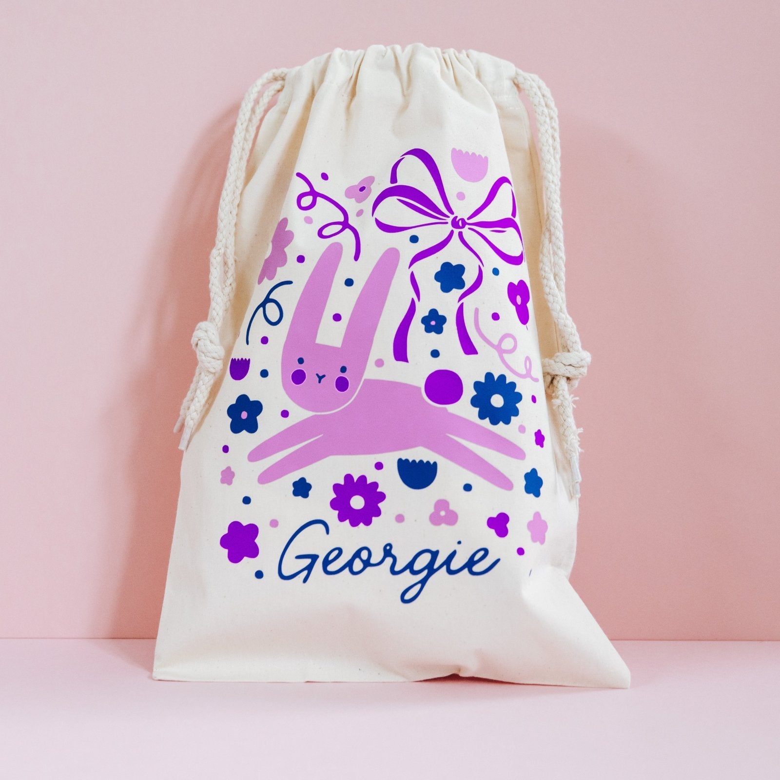 Personalised Easter Bunny Gift Sack - I am Nat Ltd - Easter Sack