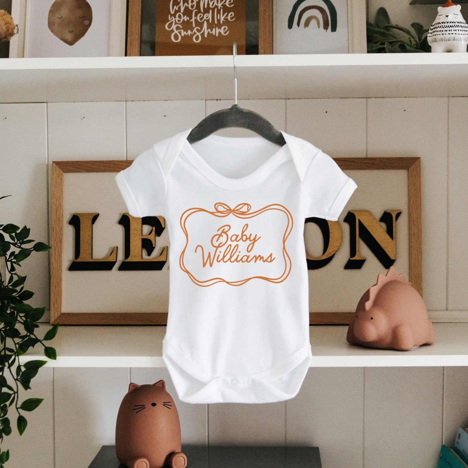 Personalised New 'Baby Surname' Babygrow - I am Nat Ltd - Babygrow