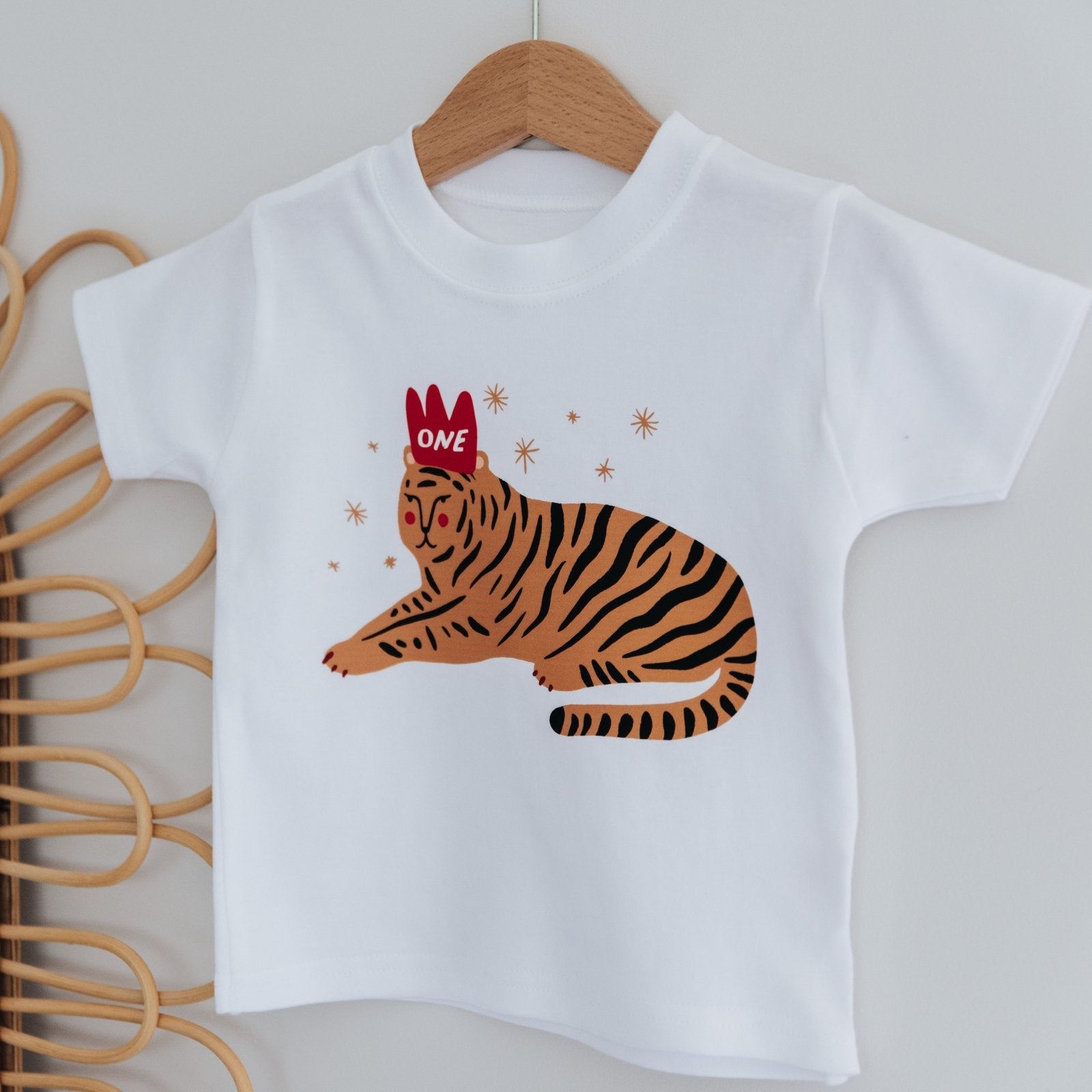 Personalised Tiger Birthday T-Shirt or Jumper for Kids - I am Nat Ltd - Children's T-Shirt