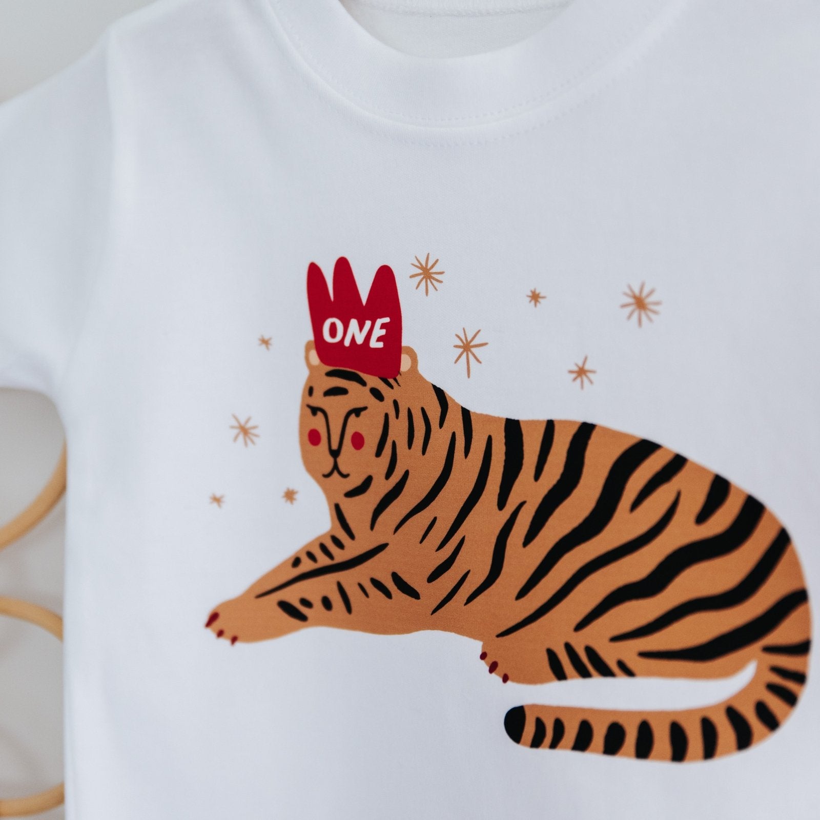 Personalised Tiger Birthday T-Shirt or Jumper for Kids - I am Nat Ltd - Children's T-Shirt