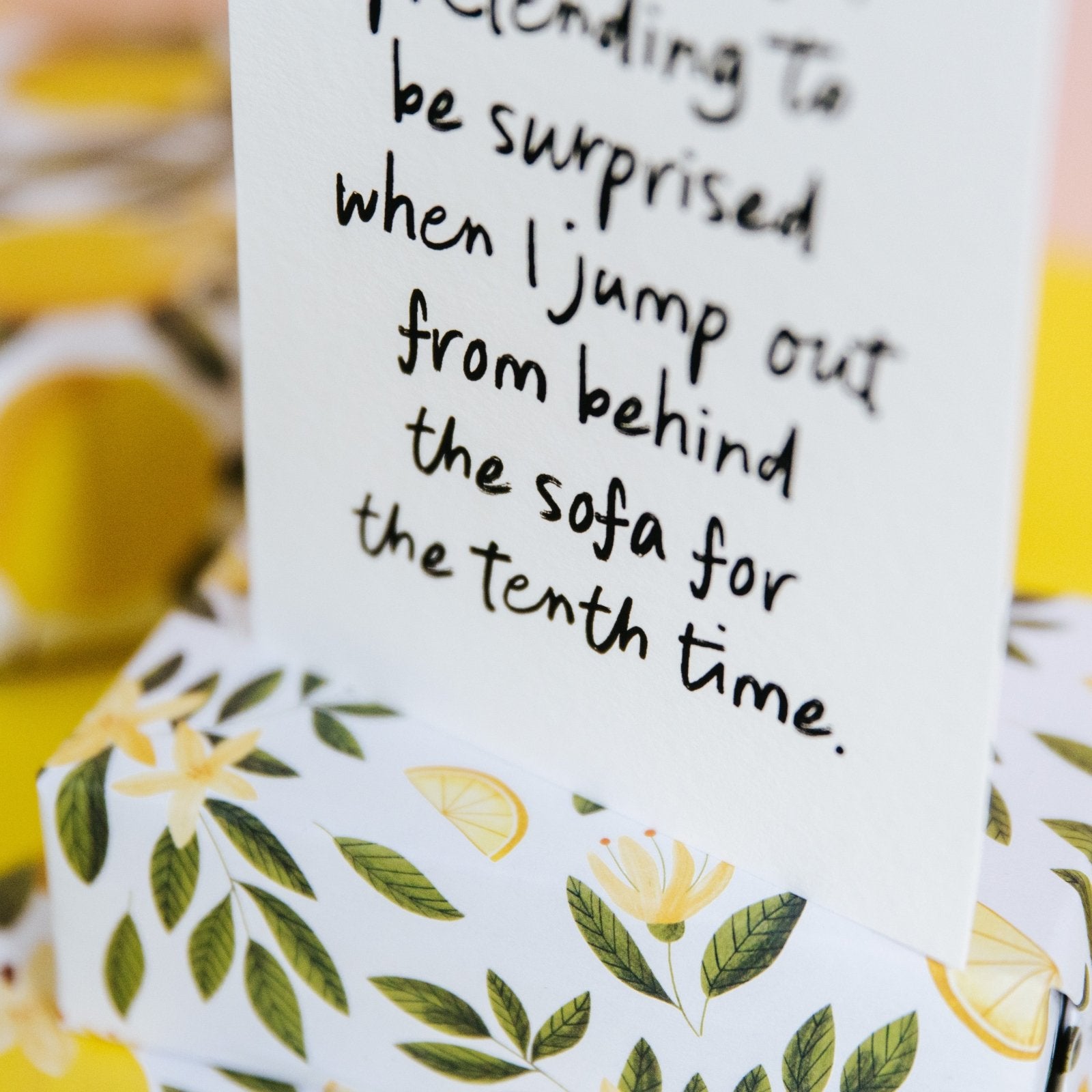 "Pretending To Be Surprised" Cheeky Personalised Parent Card - I am Nat Ltd - Greeting Card