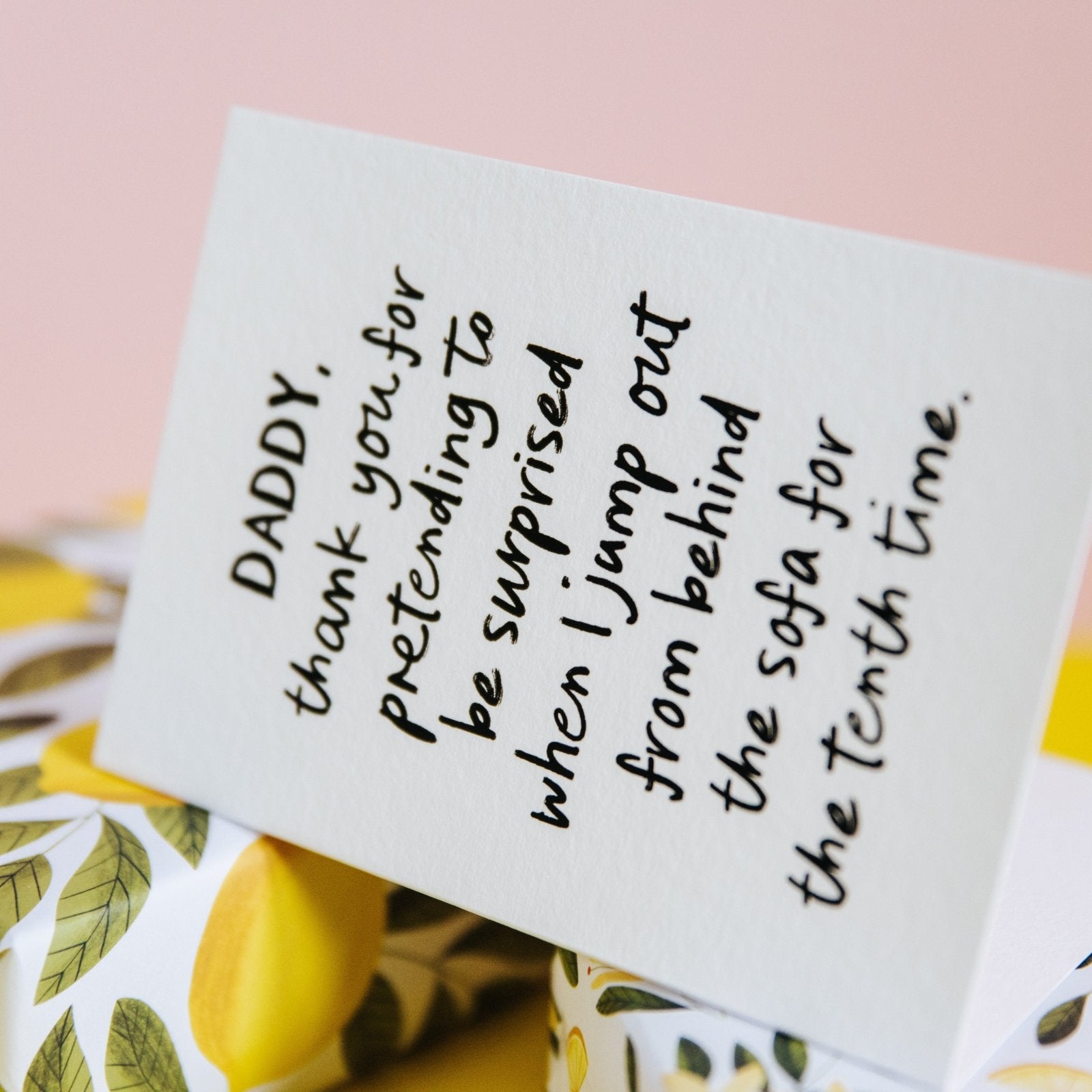 "Pretending To Be Surprised" Cheeky Personalised Parent Card - I am Nat Ltd - Greeting Card