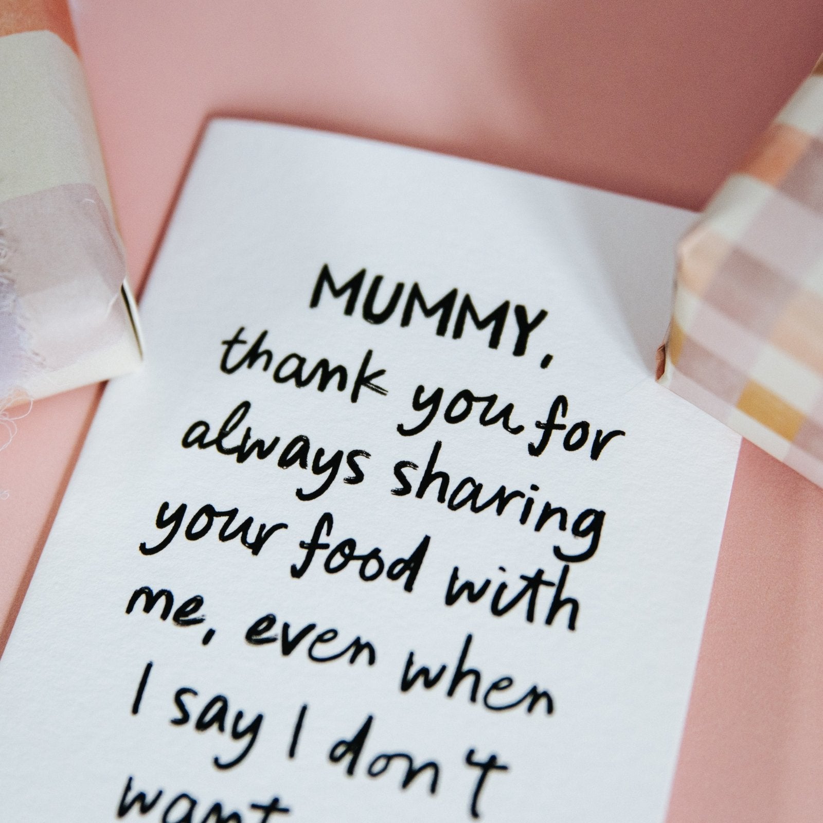 "Sharing Your Food" Cheeky Personalised Card for Parents - I am Nat Ltd - Greeting Card