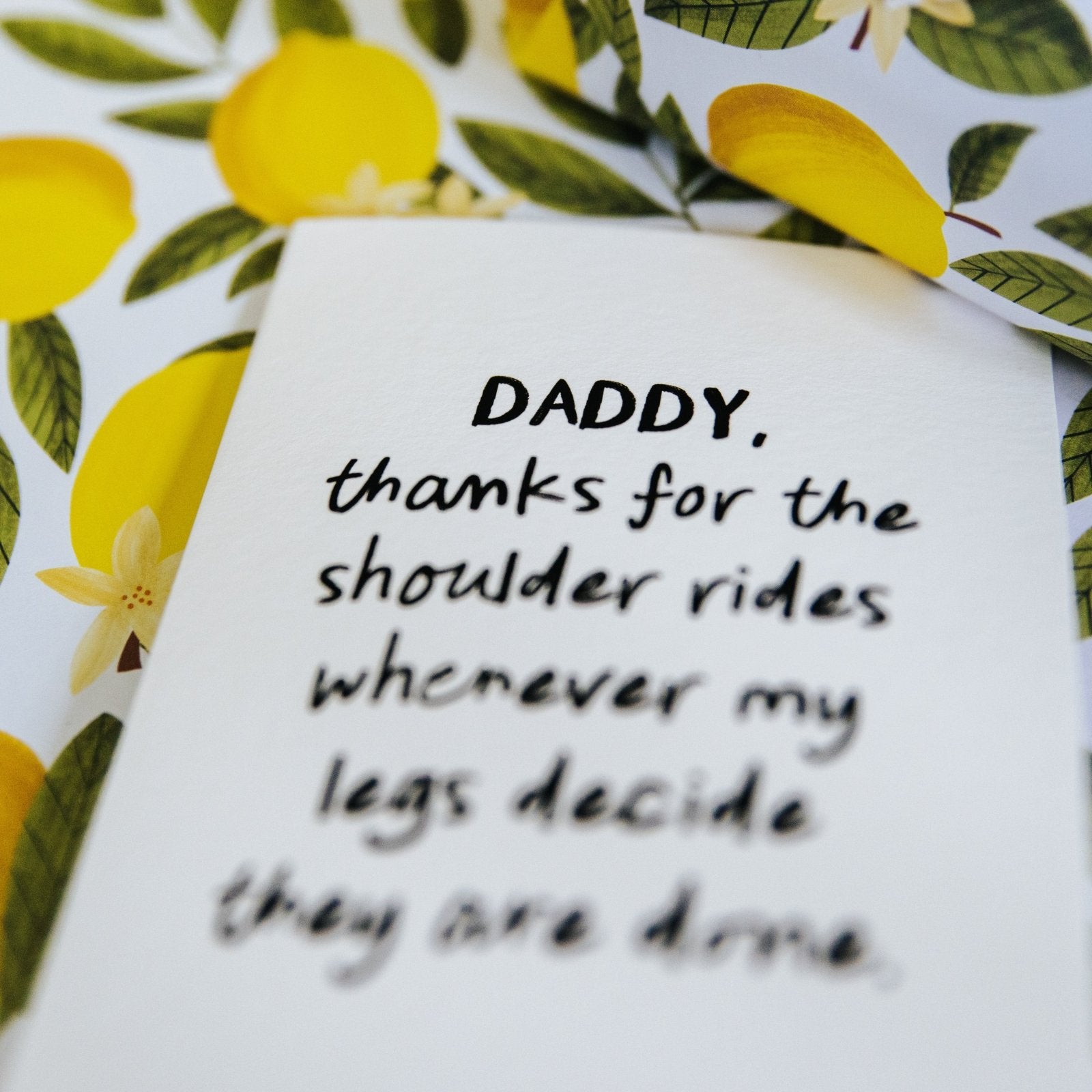 "Shoulder Rides" Funny Personalised Parent Card for Mummy or Daddy - I am Nat Ltd - Greeting Card