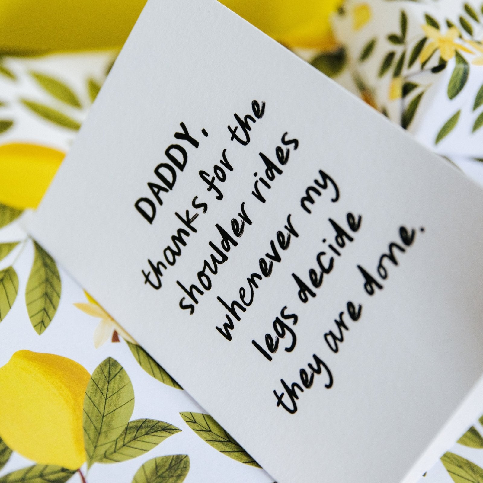 "Shoulder Rides" Funny Personalised Parent Card for Mummy or Daddy - I am Nat Ltd - Greeting Card