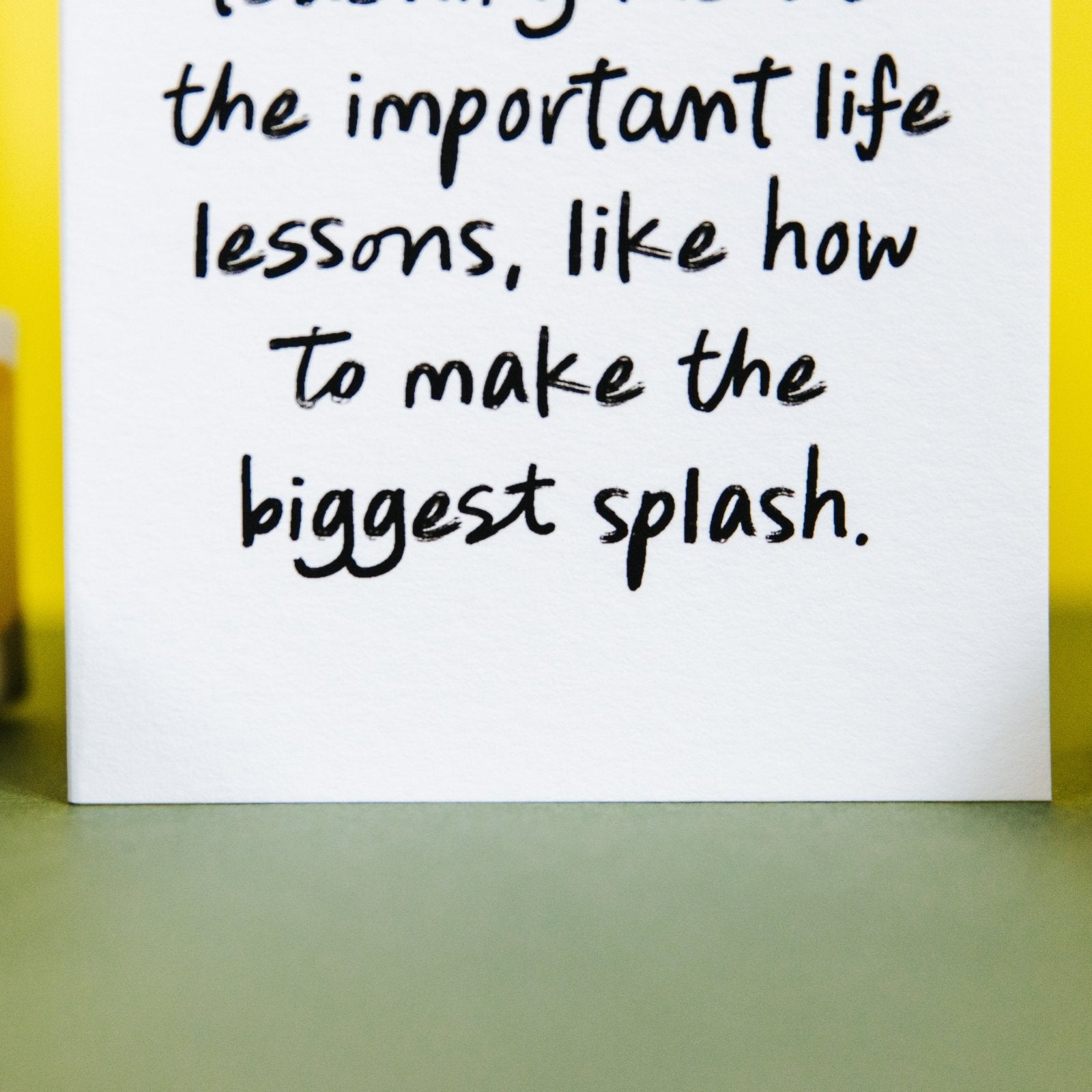 "The Biggest Splash" Playful Personalised Card for Mum or Dad - I am Nat Ltd - Greeting Card