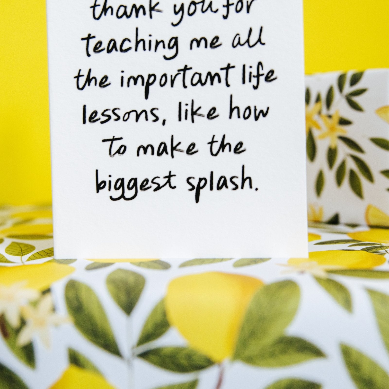 "The Biggest Splash" Playful Personalised Card for Mum or Dad - I am Nat Ltd - Greeting Card