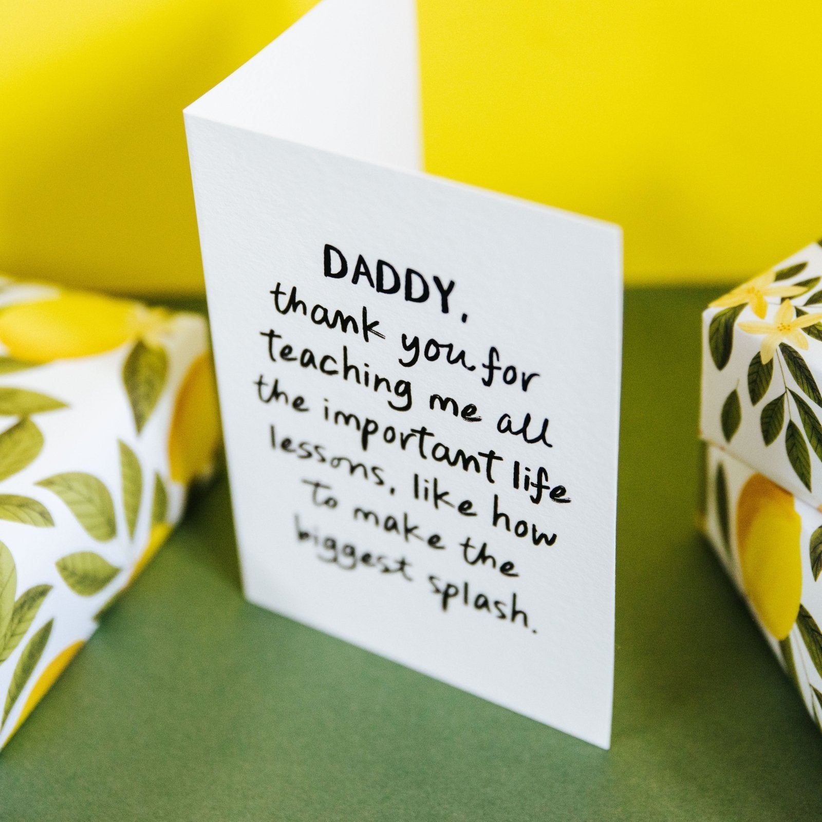 "The Biggest Splash" Playful Personalised Card for Mum or Dad - I am Nat Ltd - Greeting Card