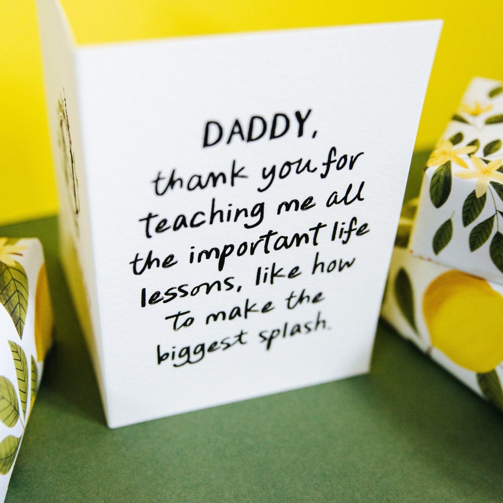 "The Biggest Splash" Playful Personalised Card for Mum or Dad - I am Nat Ltd - Greeting Card