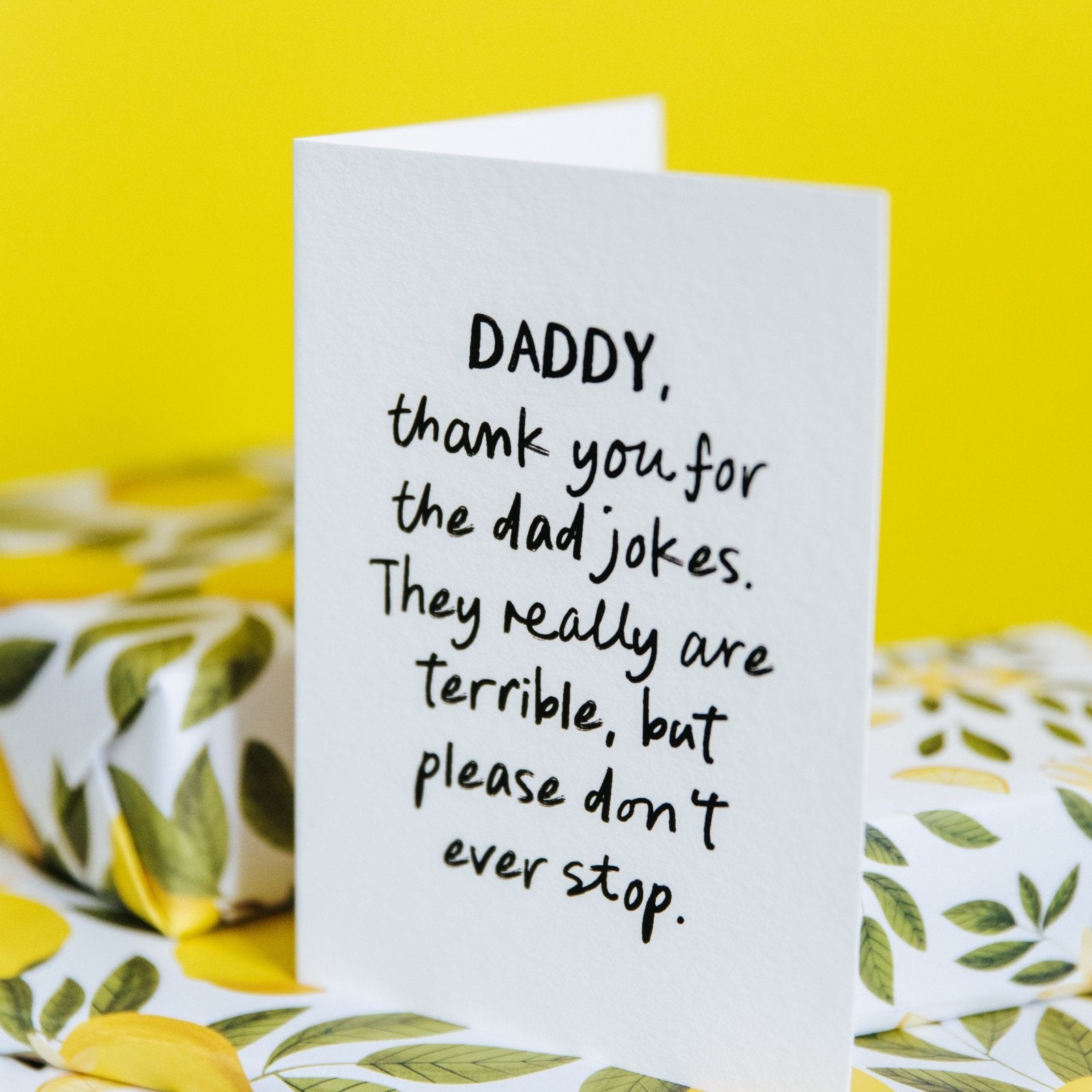 "The Terrible Dad Jokes" Funny Personalised Card for Dad - I am Nat Ltd - Greeting Card