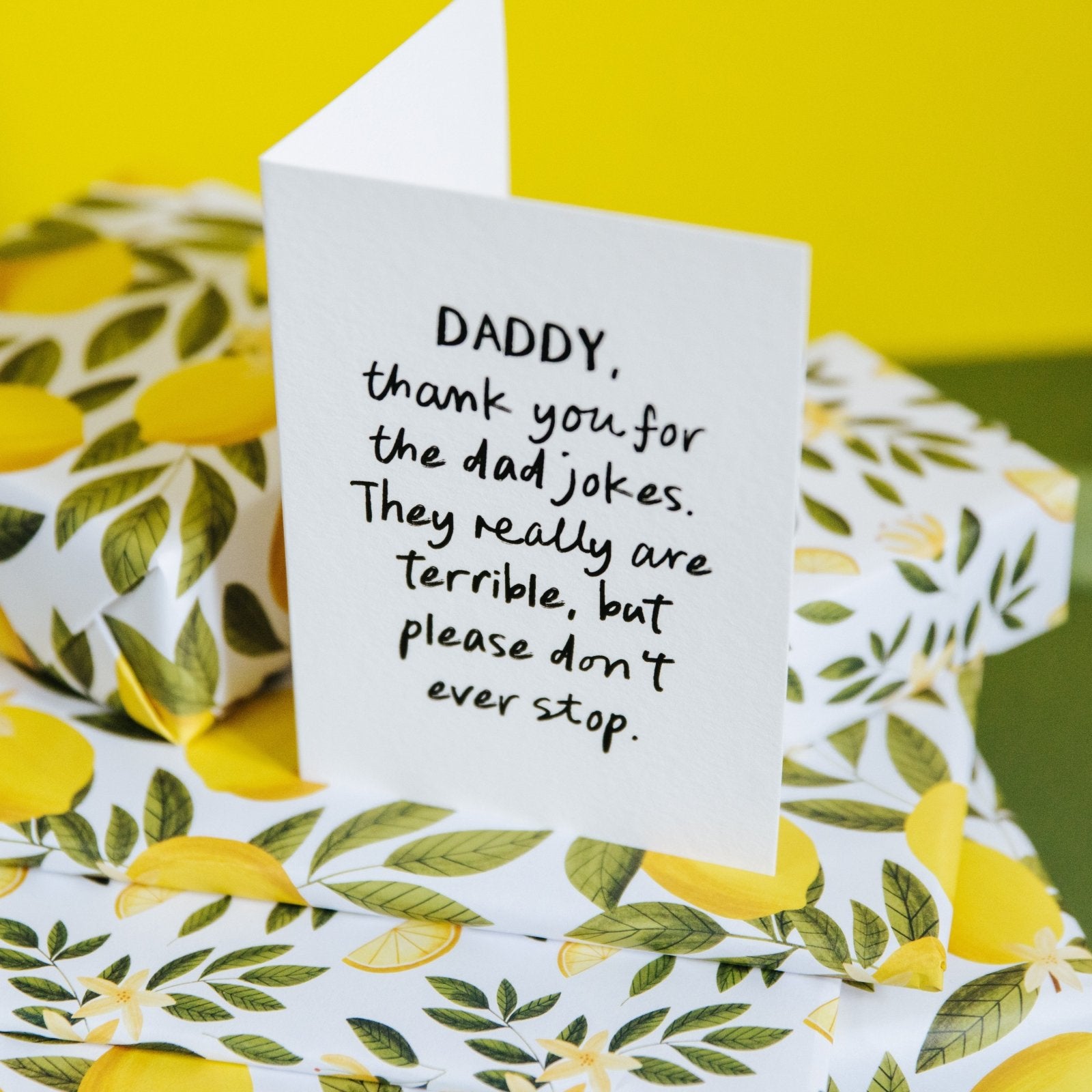 "The Terrible Dad Jokes" Funny Personalised Card for Dad - I am Nat Ltd - Greeting Card
