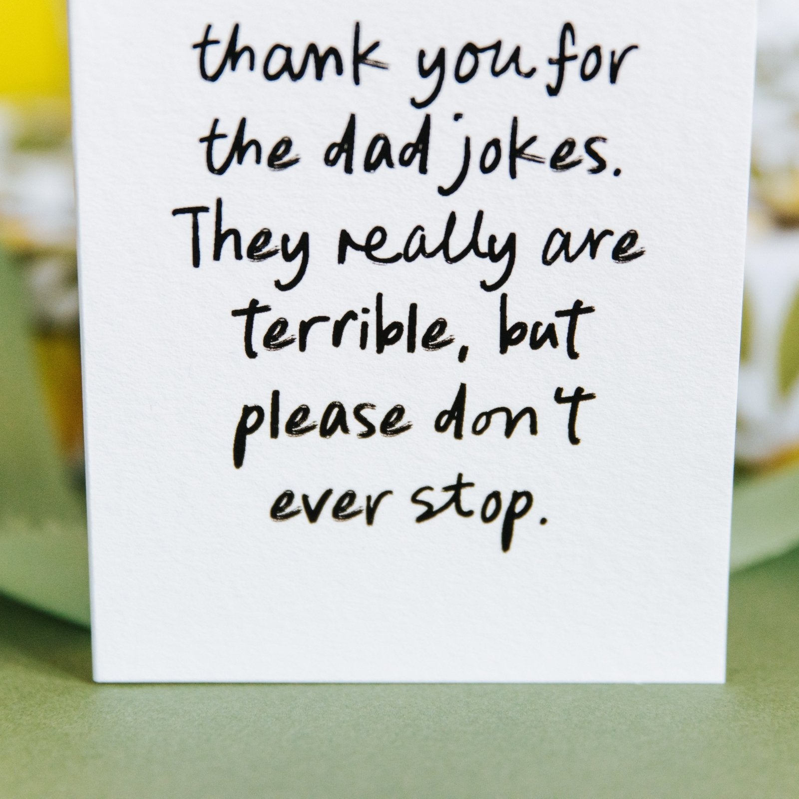 "The Terrible Dad Jokes" Funny Personalised Card for Dad - I am Nat Ltd - Greeting Card