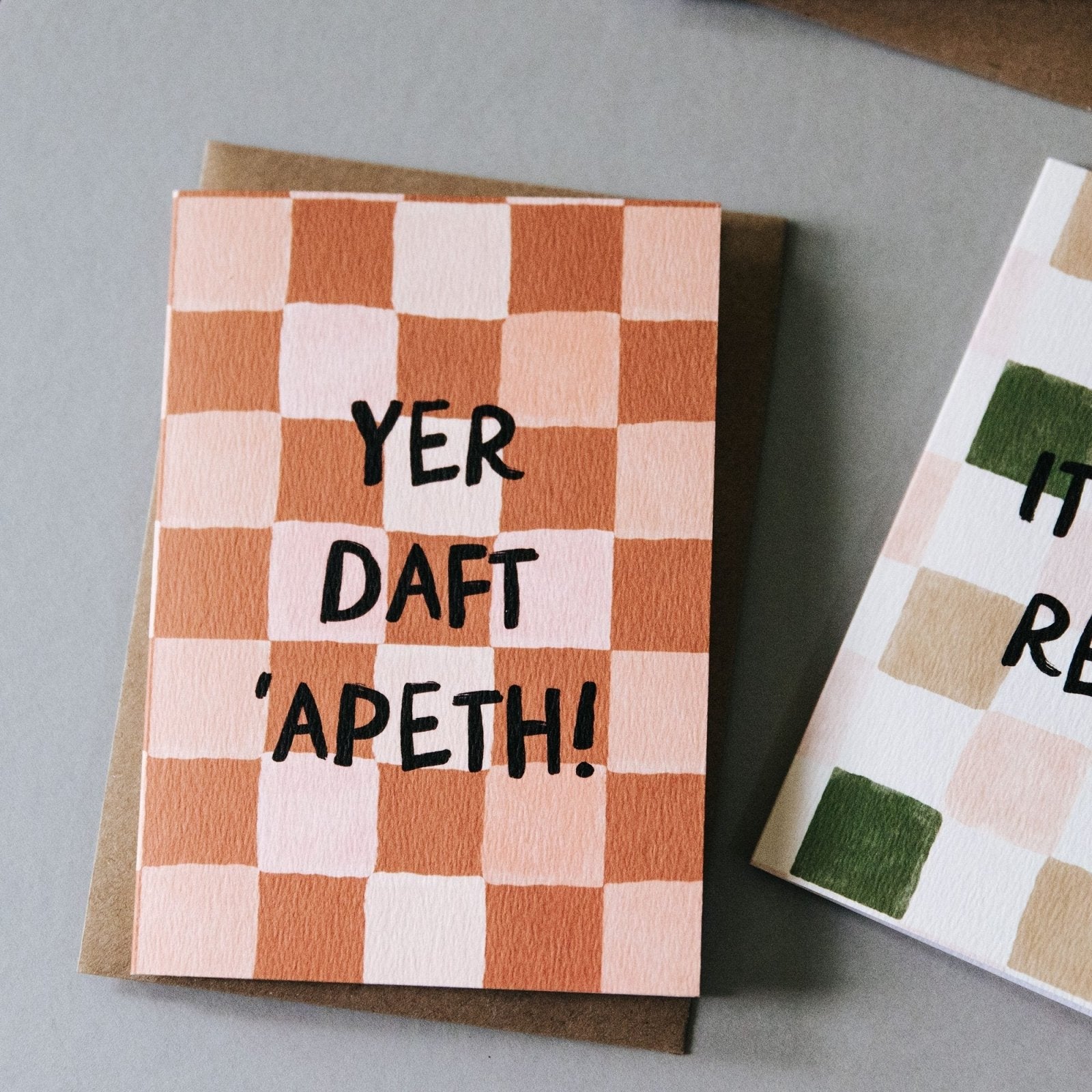 Yorkshire Dialect Card &quot;Yer Daft &#39;Apeth!&quot; - I am Nat Ltd - Greeting Card