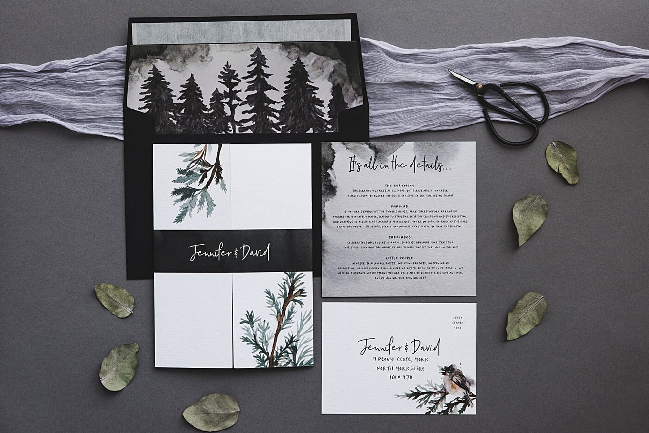 Winter Forest Wedding Stationery