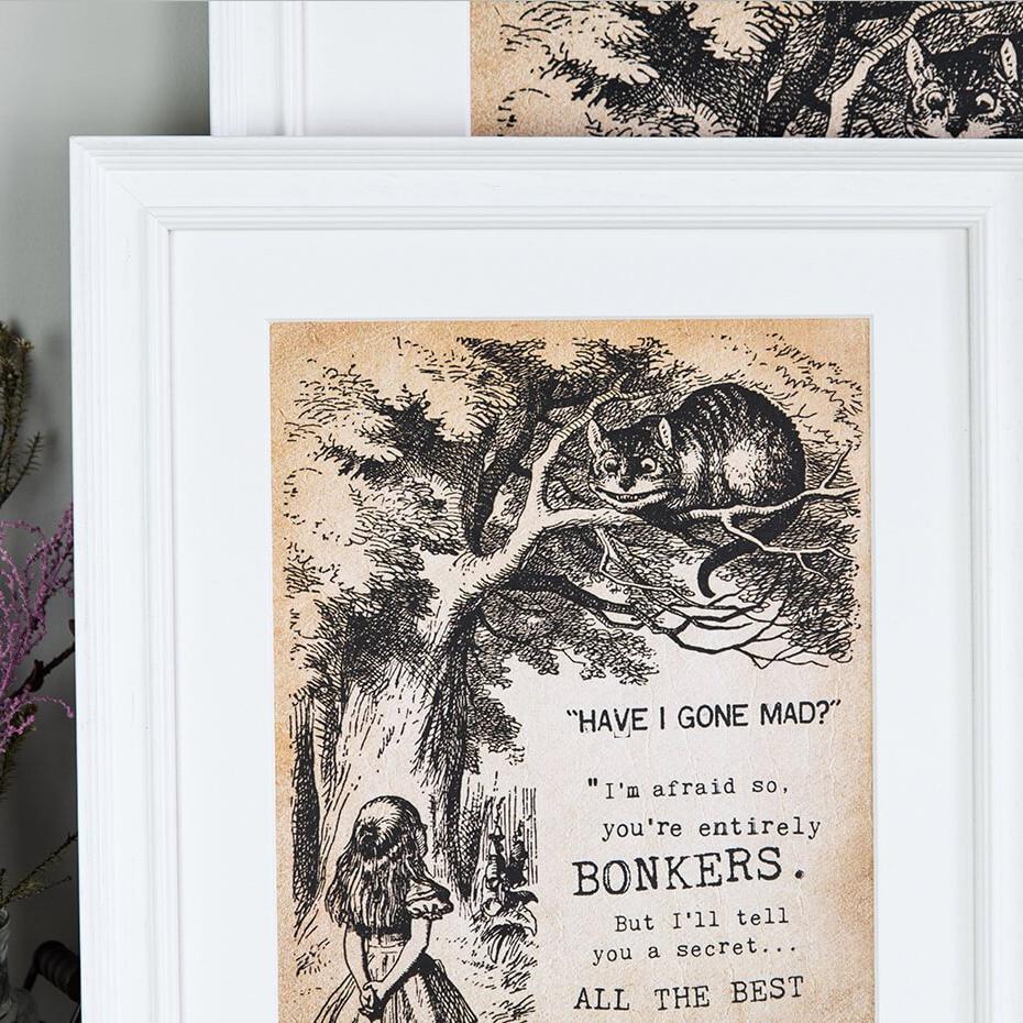 Alice in Wonderland ‘Bonkers’ Art Print - I am Nat Ltd - Print