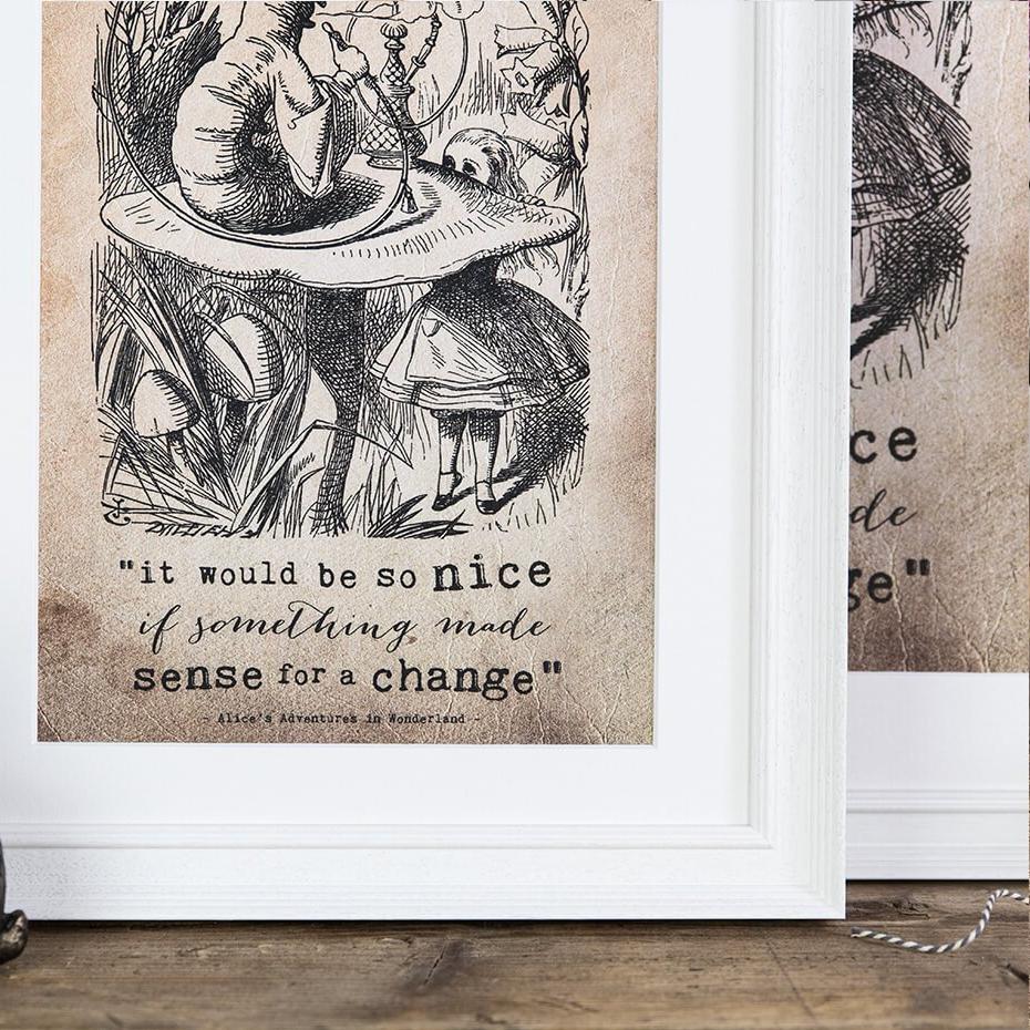 Alice in Wonderland ‘It Would Be So Nice’ Print - I am Nat Ltd - Print