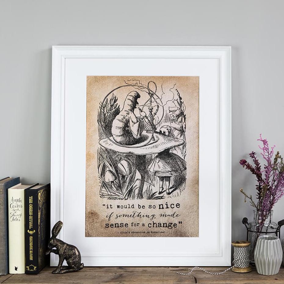 Alice in Wonderland ‘It Would Be So Nice’ Print - I am Nat Ltd - Print