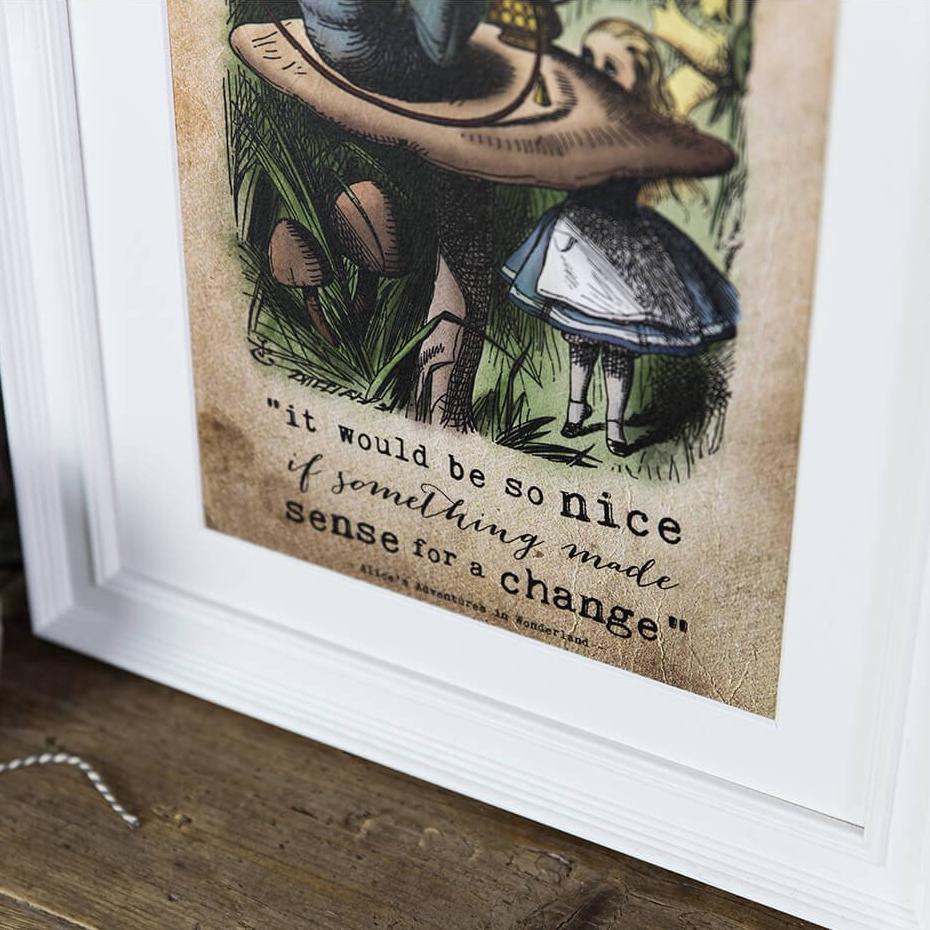 Alice in Wonderland ‘It Would Be So Nice’ Print - Colour Version - I am Nat Ltd - Print