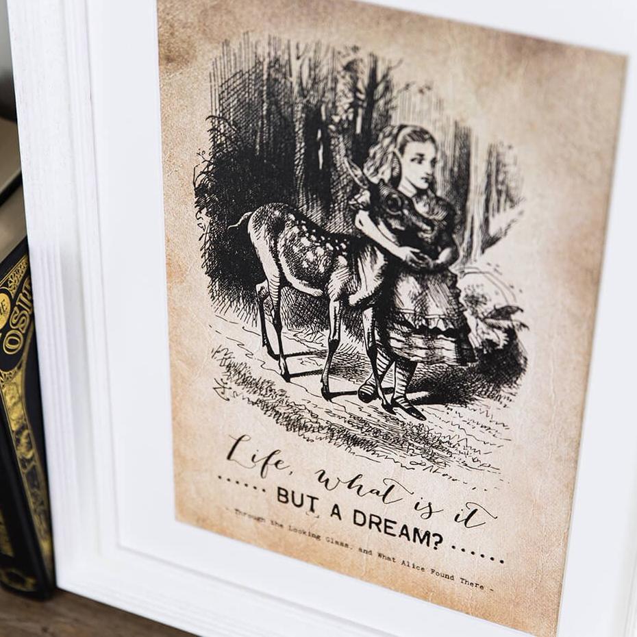 Alice in Wonderland ‘Life’ Print - I am Nat Ltd - Print