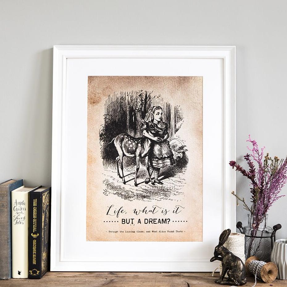 Alice in Wonderland ‘Life’ Print - I am Nat Ltd - Print