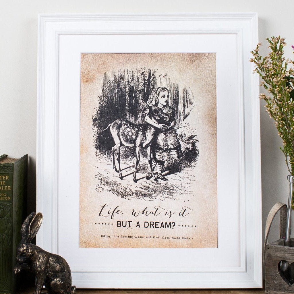 Alice in Wonderland ‘Life’ Print - I am Nat Ltd - Print