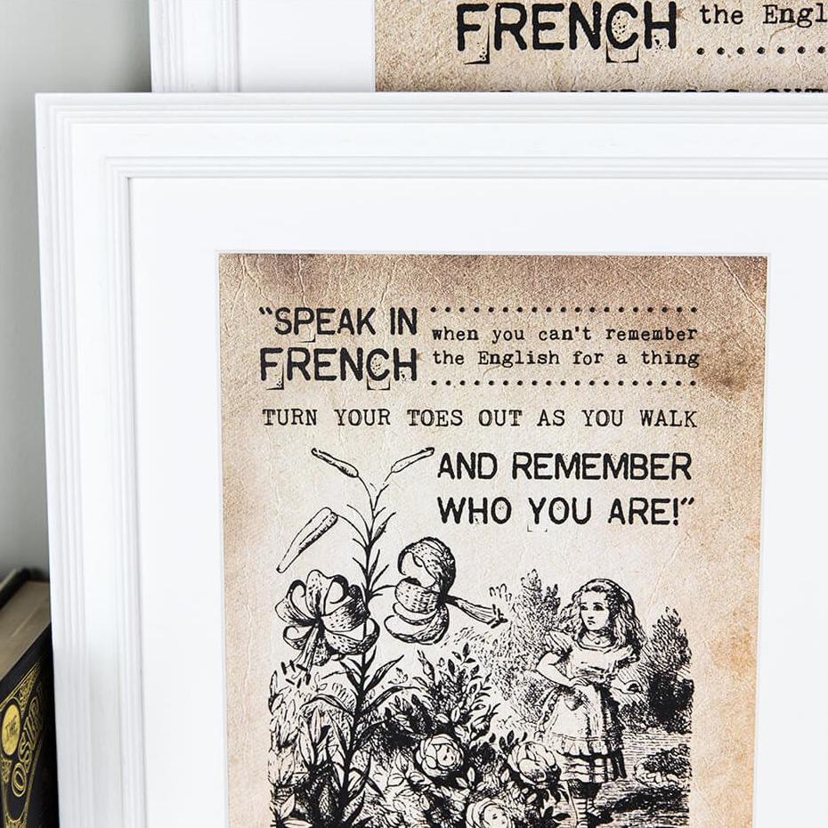 Alice in Wonderland ‘Remember Who You Are’ Print - I am Nat Ltd - Print