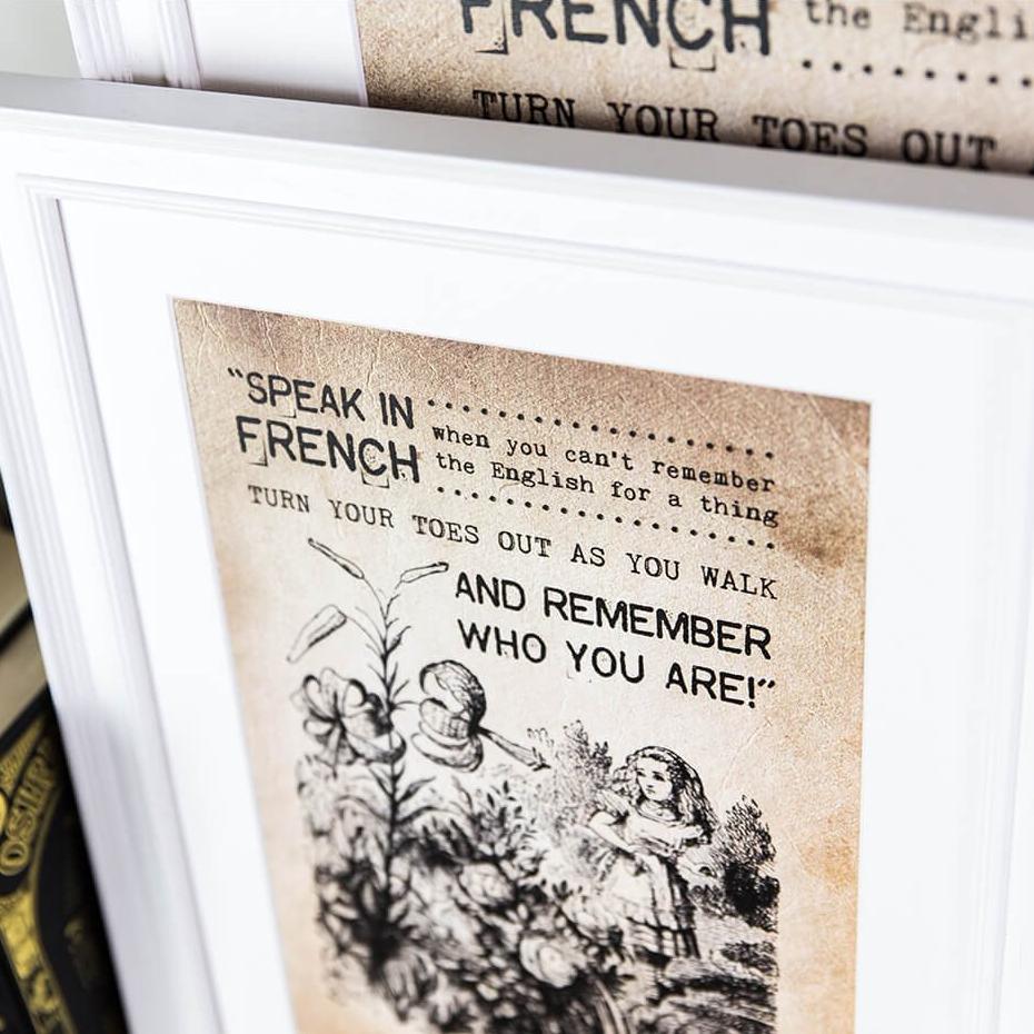 Alice in Wonderland ‘Remember Who You Are’ Print - I am Nat Ltd - Print