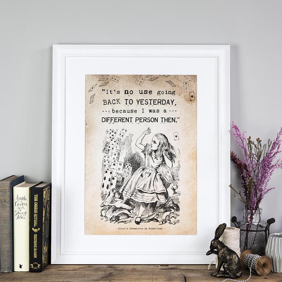 Alice in Wonderland ‘Yesterday’ Print - I am Nat Ltd - Print