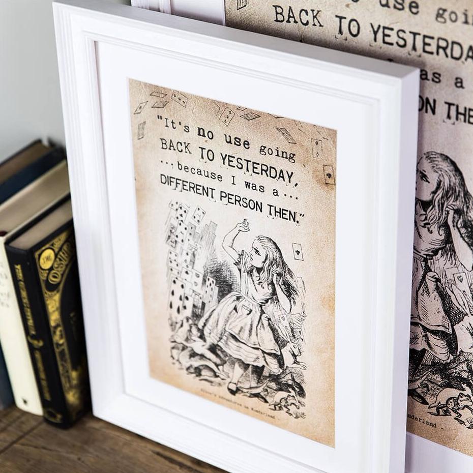 Alice in Wonderland ‘Yesterday’ Print - I am Nat Ltd - Print