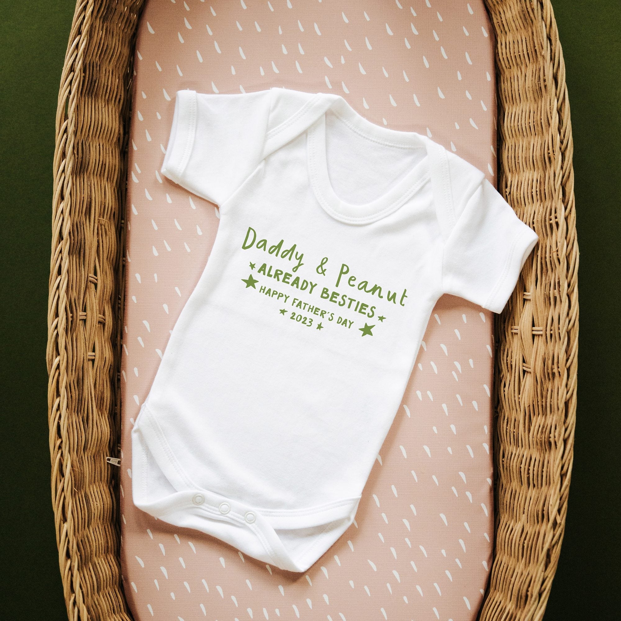 Already Besties Personalised Babygrow from the Bump - I am Nat Ltd - Baby Grow