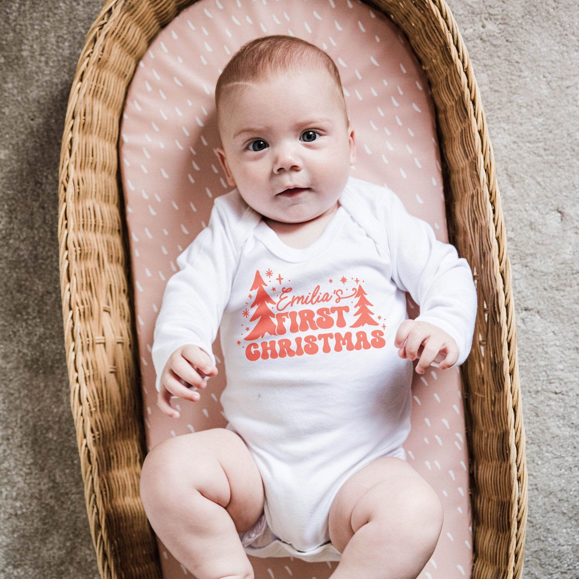 Baby&#39;s First Christmas Babygrow - I am Nat Ltd - Baby Grow