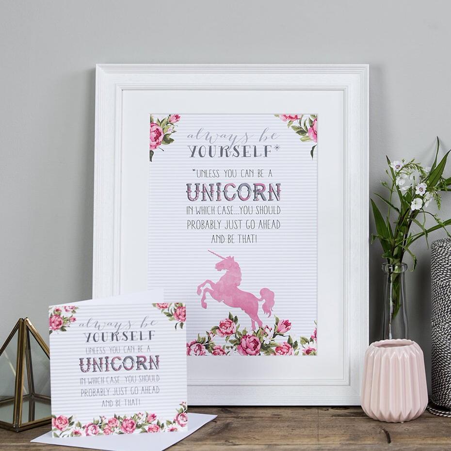 ‘Be A Unicorn’ Encouragement Card - I am Nat Ltd - Greeting Card