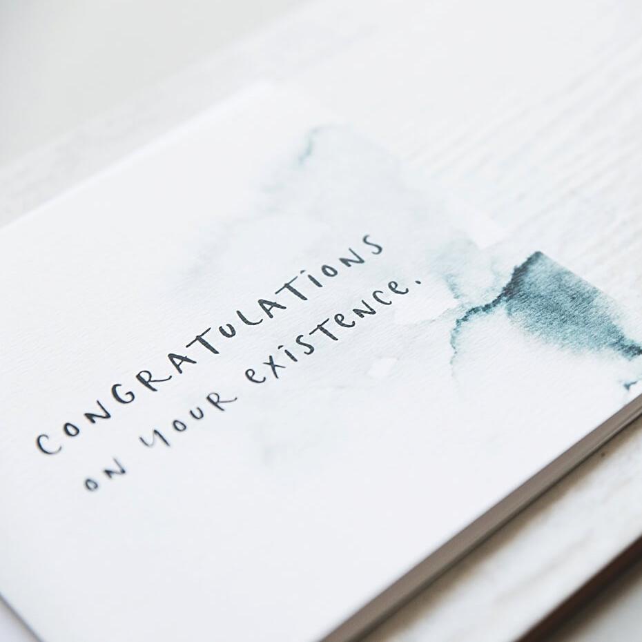 &#39;Congratulations&#39; Funny Birthday Card - I am Nat Ltd - Greeting Card