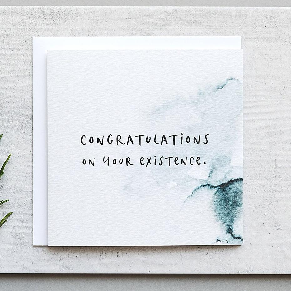 'Congratulations' Funny Birthday Card - I am Nat Ltd - Greeting Card
