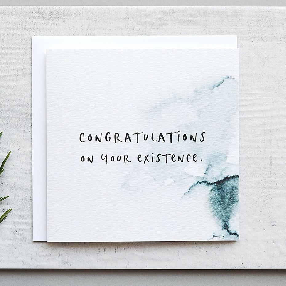 &#39;Congratulations&#39; Funny Birthday Card - I am Nat Ltd - Greeting Card