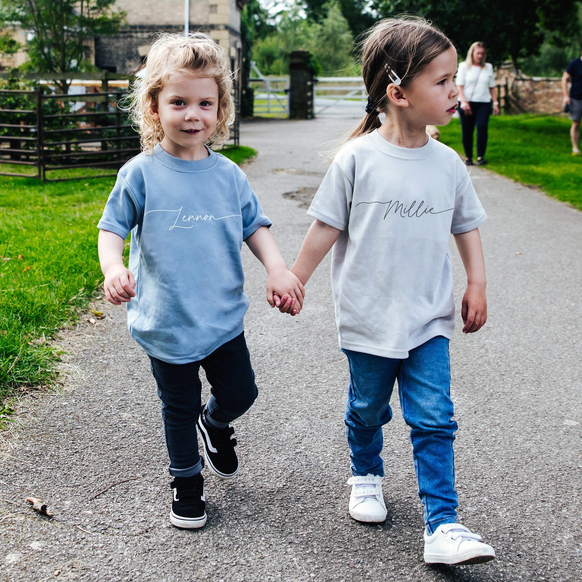 Delicate Script Name Children's T-Shirt - I am Nat Ltd - Children's T-Shirt