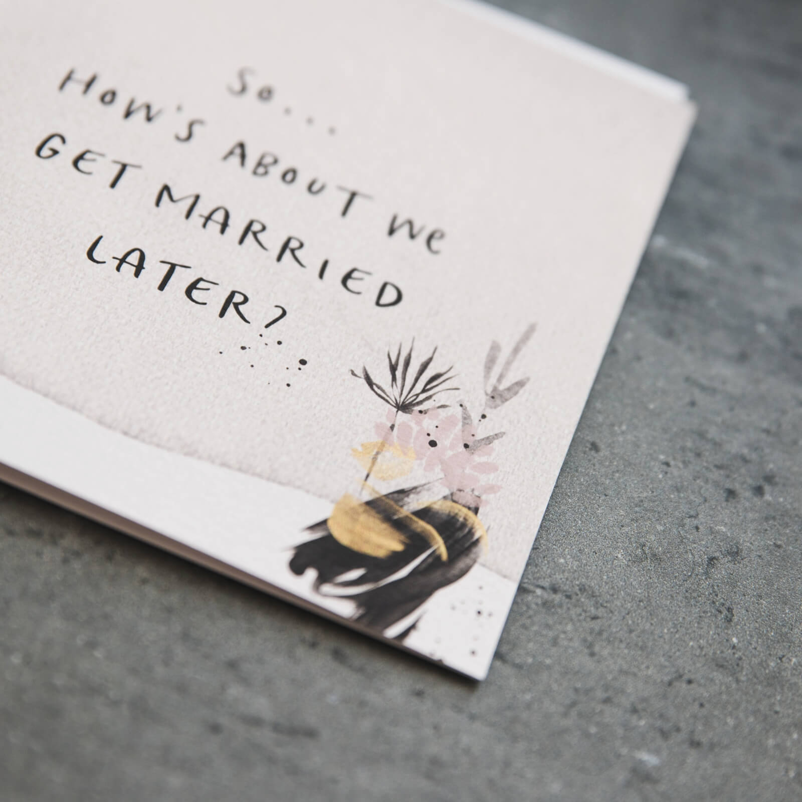 &#39;Get Married Later?&#39; Funny Wedding Day Card - I am Nat Ltd - Greeting Card