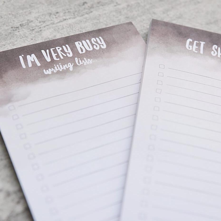 &#39;I&#39;m Very Busy&#39; A5 To Do List Notepad - I am Nat Ltd - Notepad