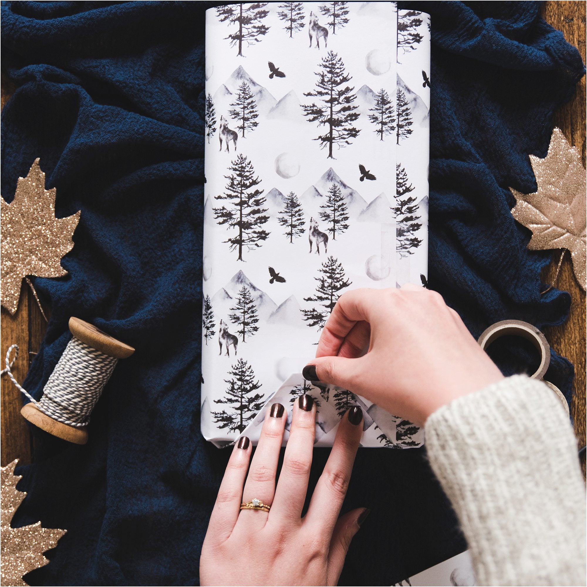 Moonlit Wilderness Gift Wrap - I am Nat Ltd - Gift Wrap