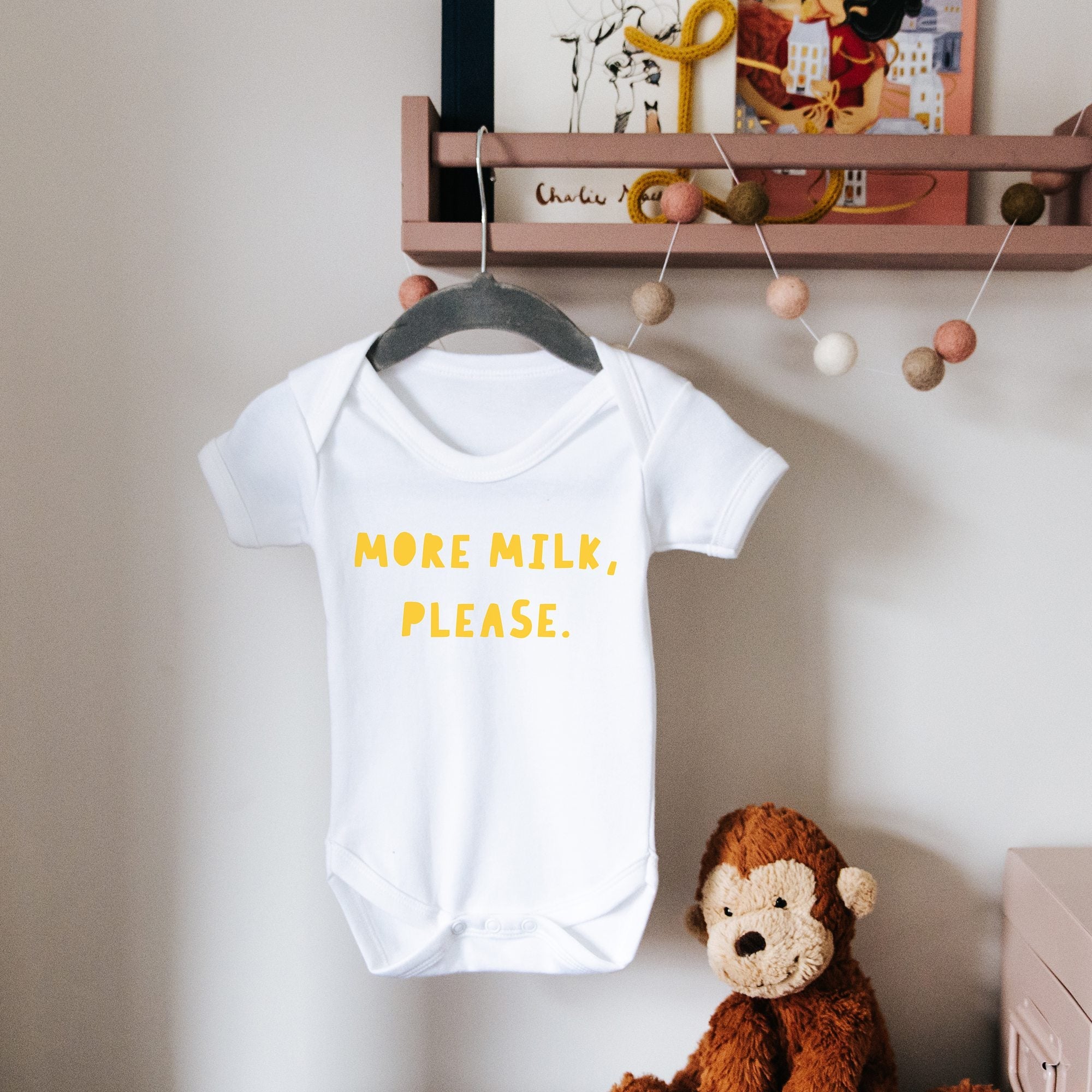 More Milk Please Personalised Babygrow - I am Nat Ltd - Baby Grow