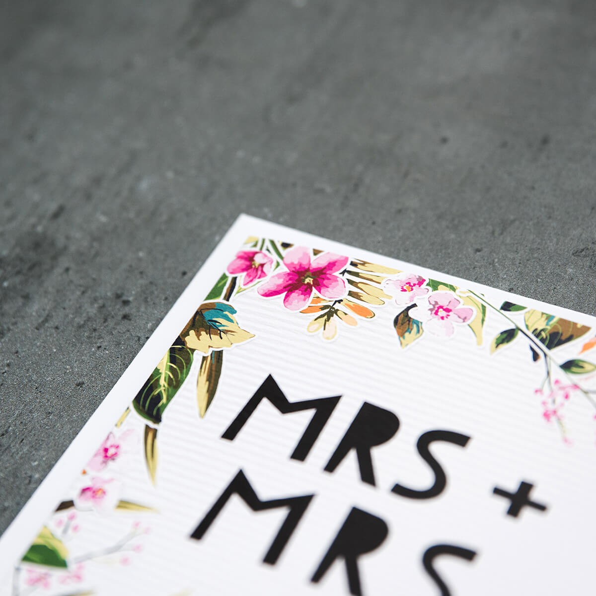 &#39;Mrs + Mrs&#39; Gay Wedding Card - I am Nat Ltd - Greeting Card