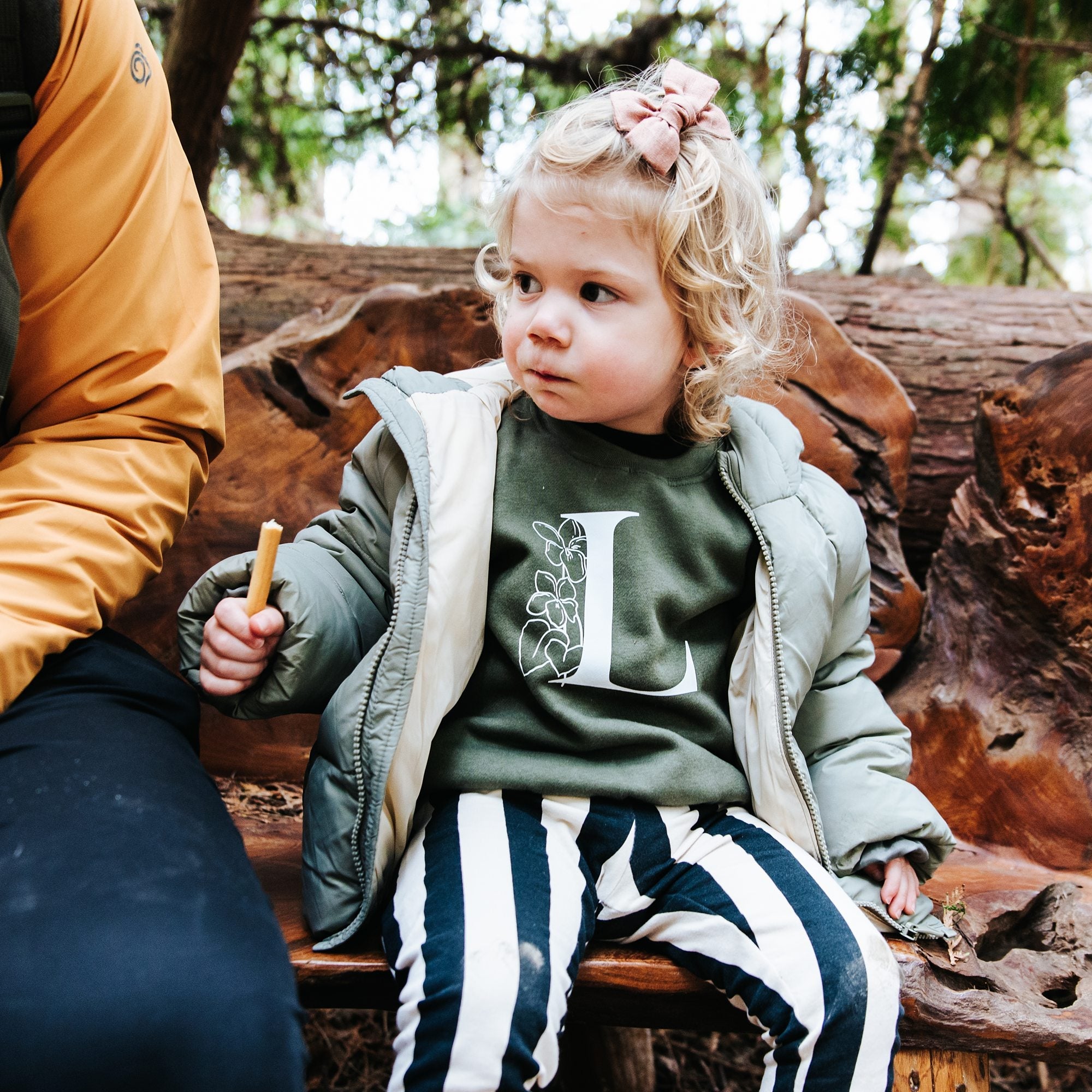 Personalised Initial &amp; Birth Month Flower Children&#39;s Jumper - I am Nat Ltd - Children&#39;s Jumper