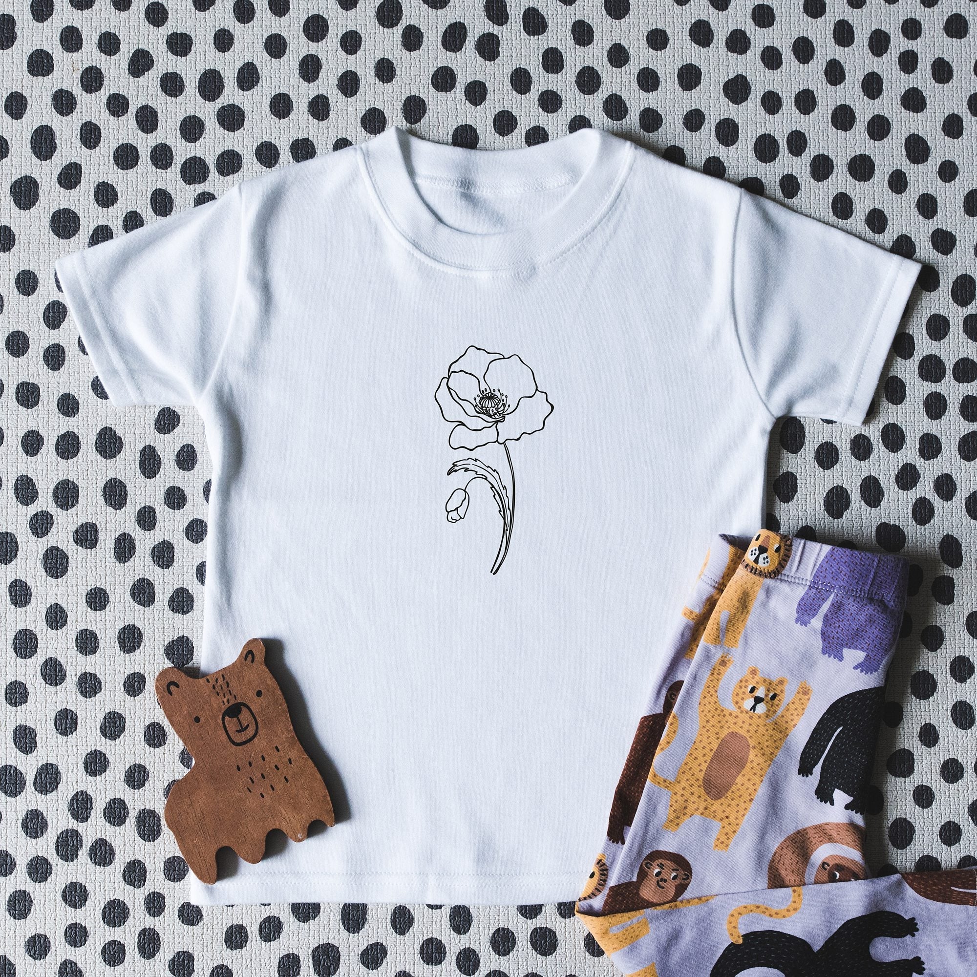 Single Birth Month Flower Children&#39;s T-Shirt - I am Nat Ltd - Children&#39;s T-Shirt