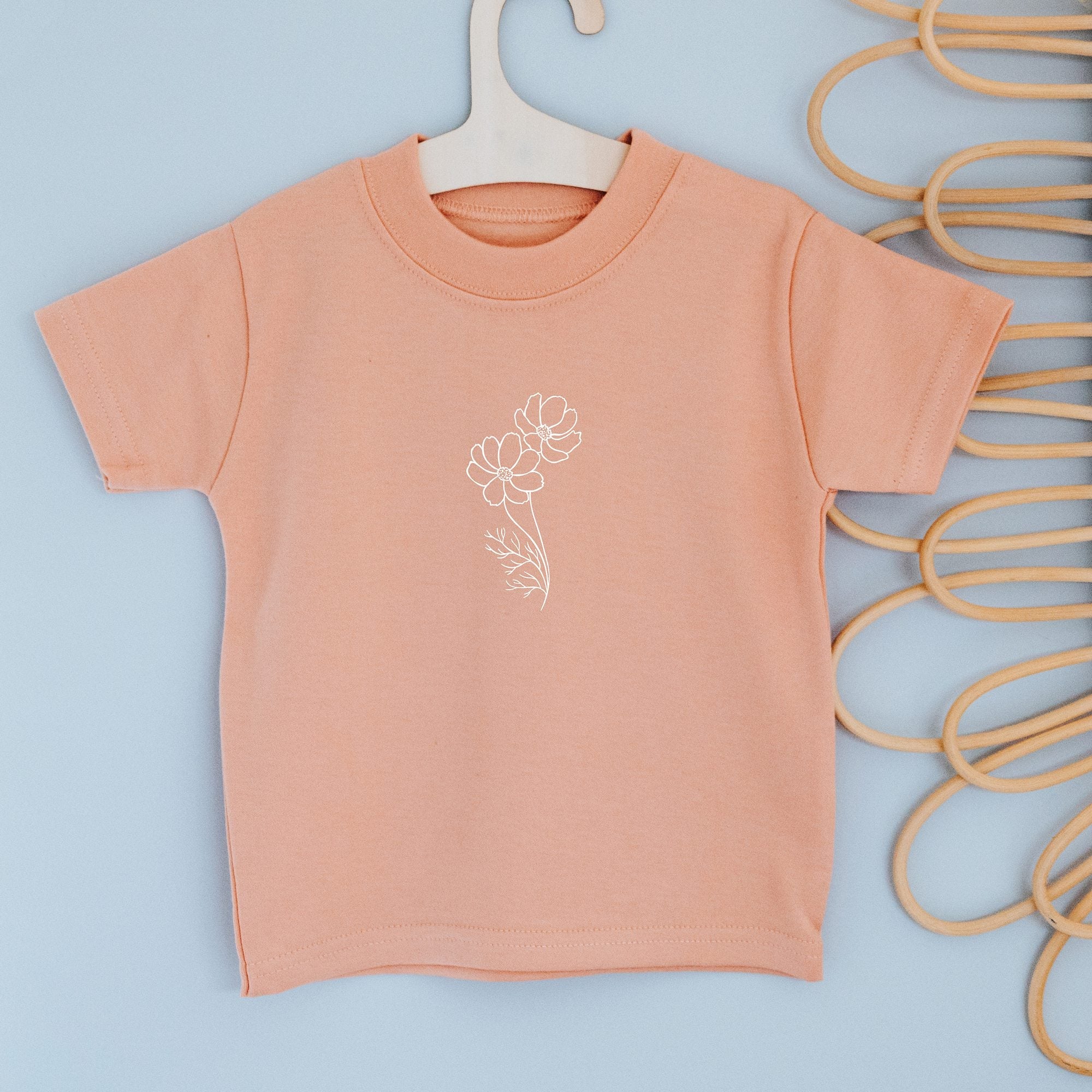 Single Birth Month Flower Children's T-Shirt - I am Nat Ltd - Children's T-Shirt