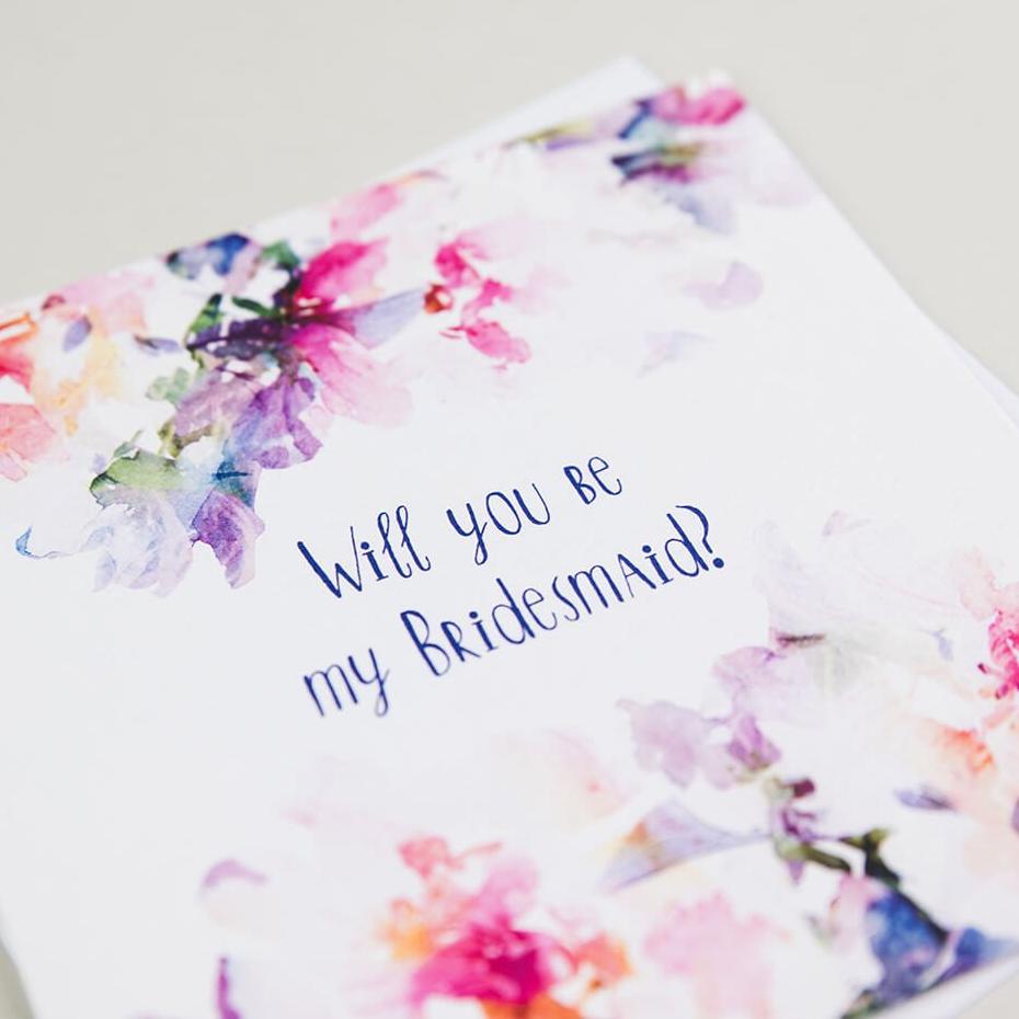 ‘Will You Be My Bridesmaid?’ Proposal Card - I am Nat Ltd - Greeting Card