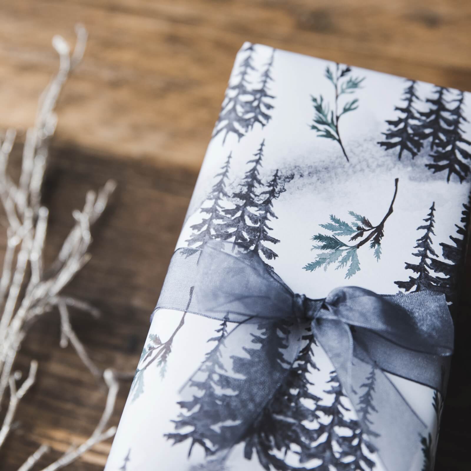 Winter Forest Christmas Gift Wrap - I am Nat Ltd - Gift Wrap
